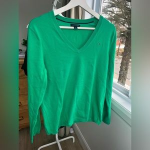 TOMMY HILFIGER GREEN PULL